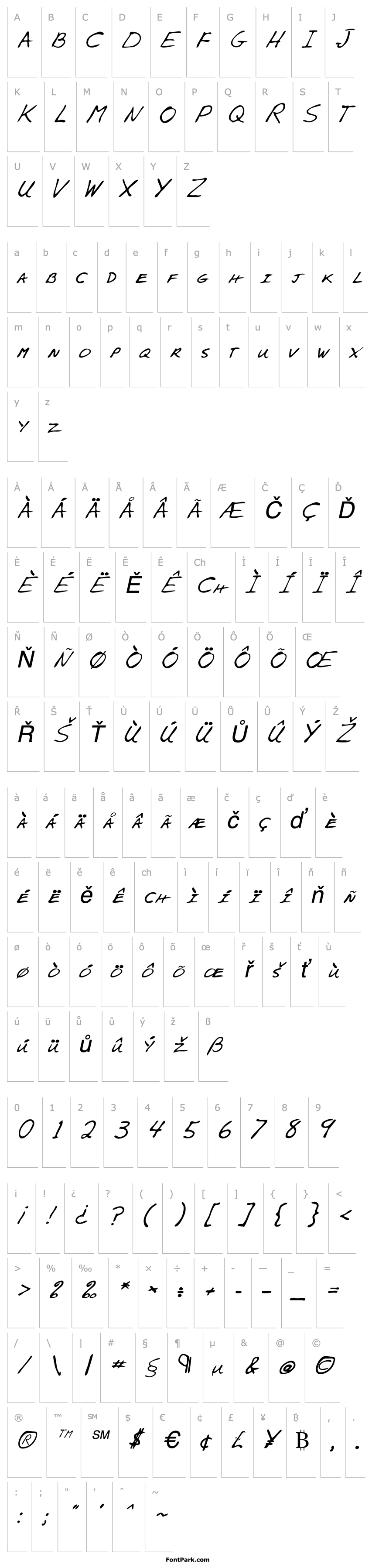 Overview AlexsHand Italic