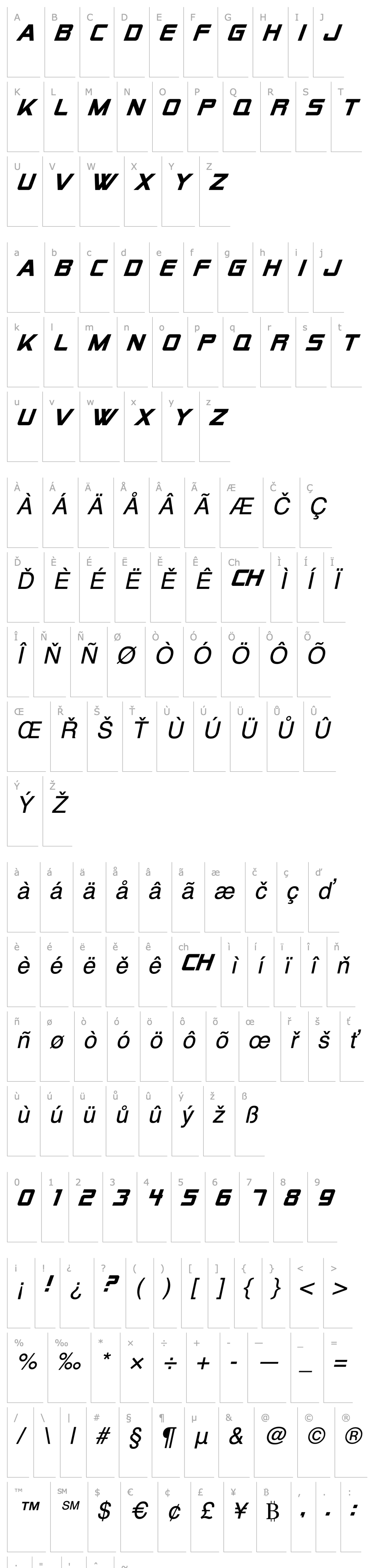 Overview Alien Encounters Solid Italic