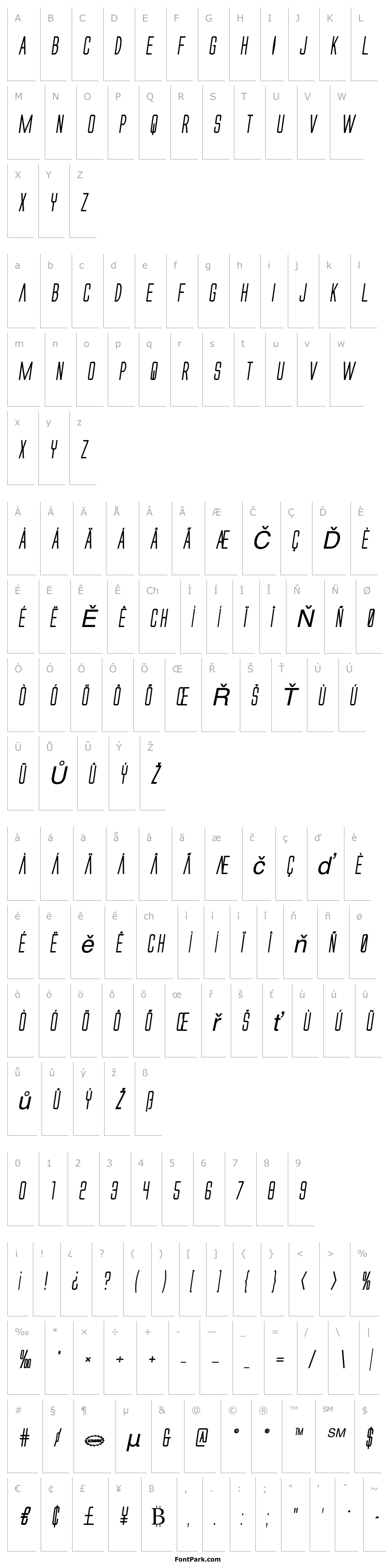 Přehled Alien League Bold Italic