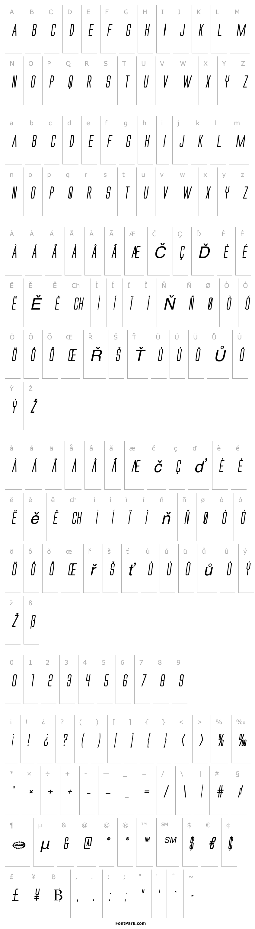 Přehled Alien League II Bold Italic