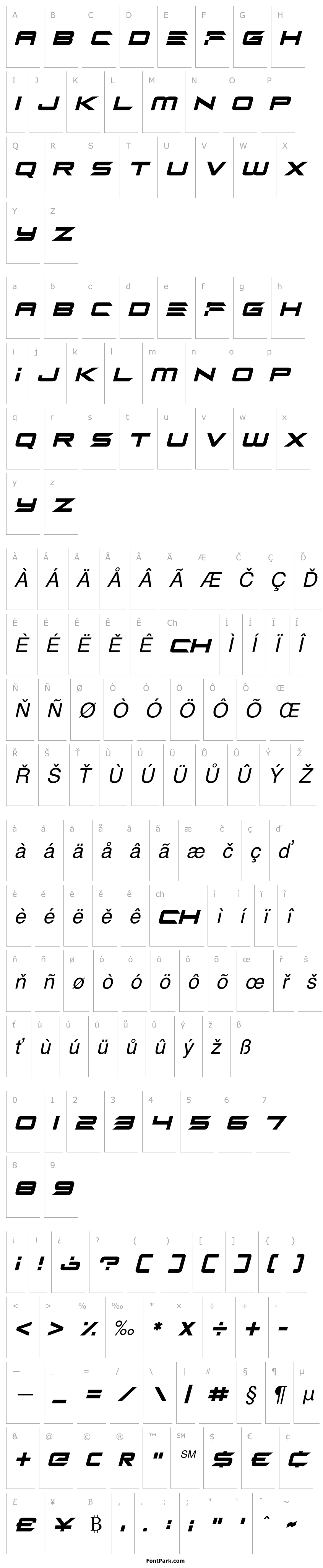 Overview Alien Mine Italic