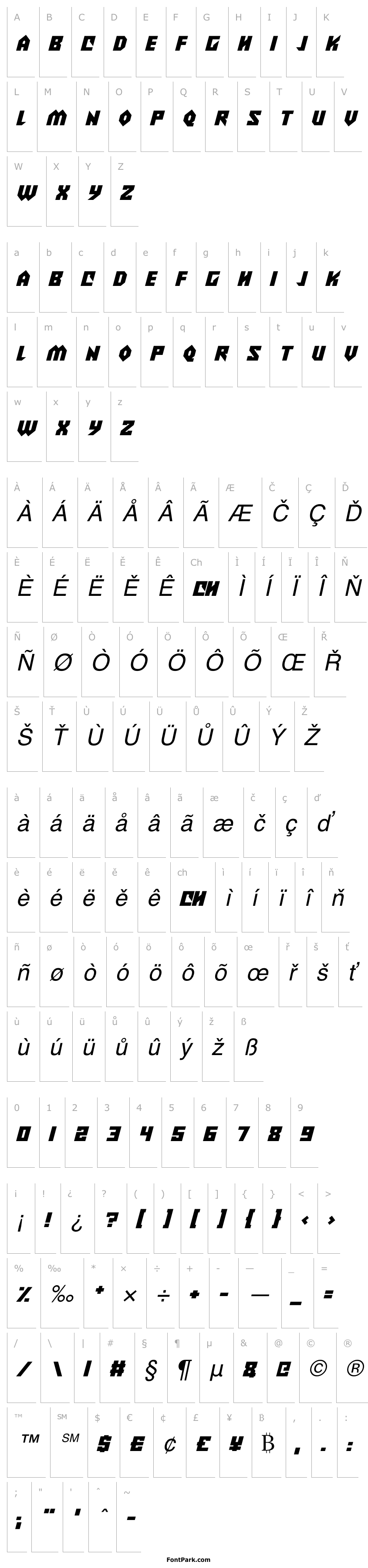 Přehled Alien Wars Italic