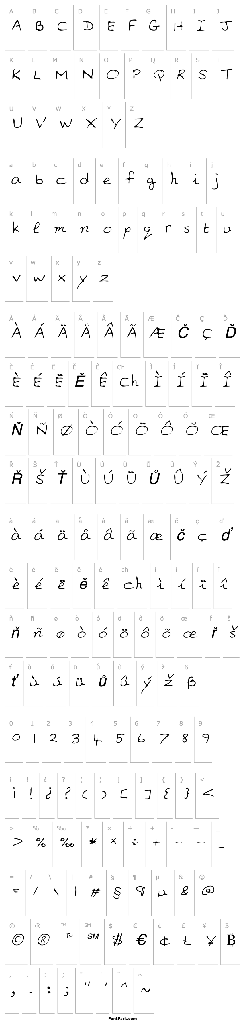 Overview AlinasHand Italic