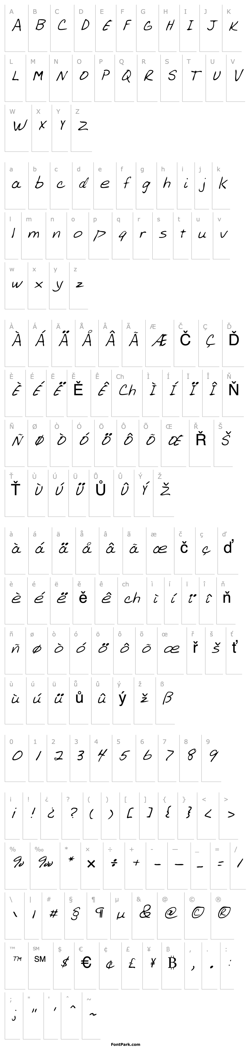 Overview AllensHandItalic