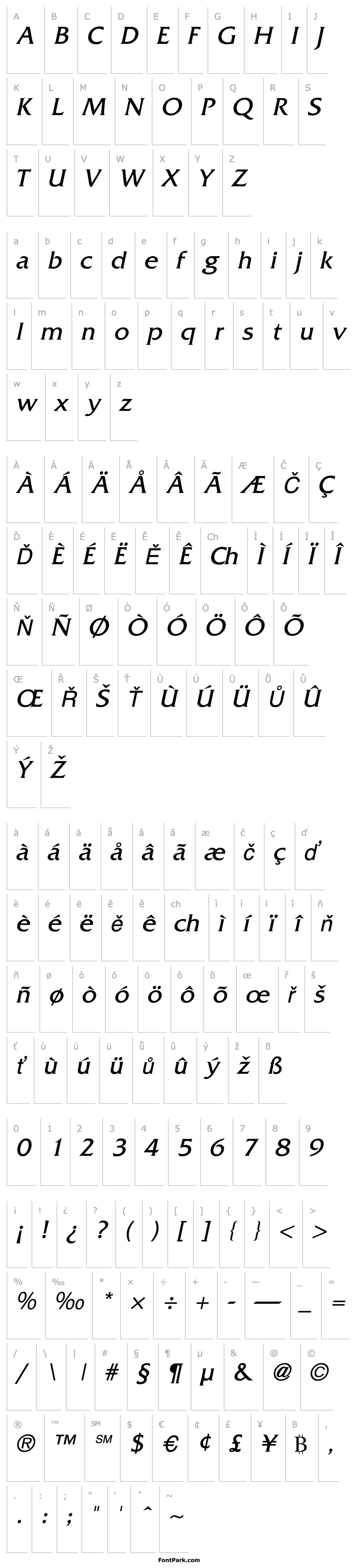 Přehled Alliance Italic