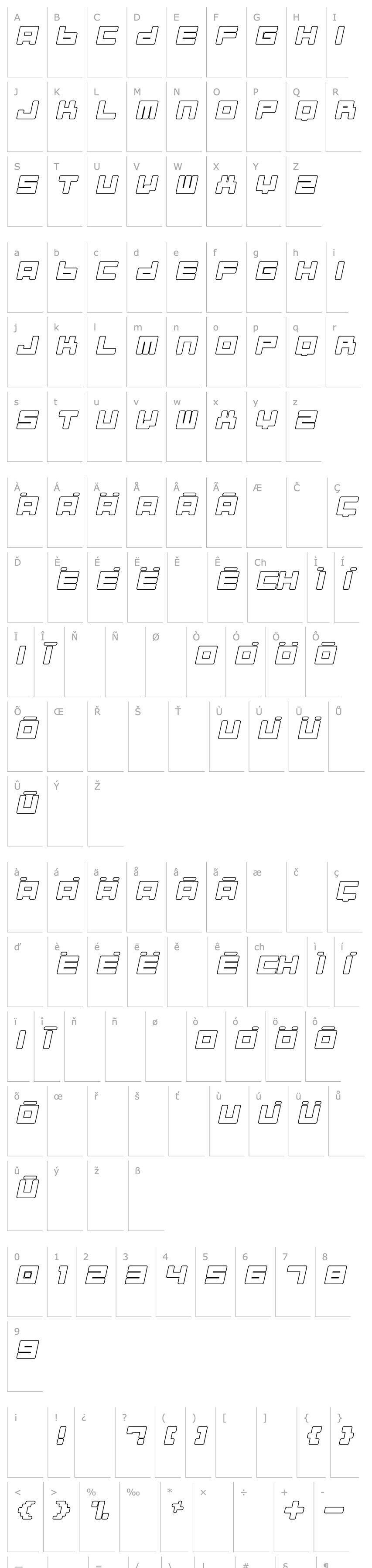 Overview Almanaque Outline Italic