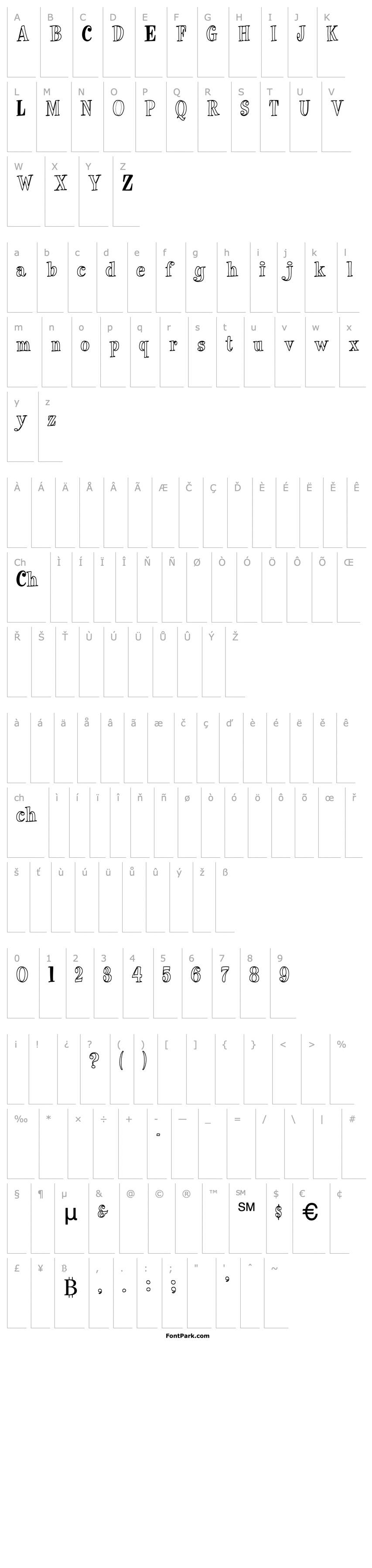 Přehled Almar Hollow Condensed