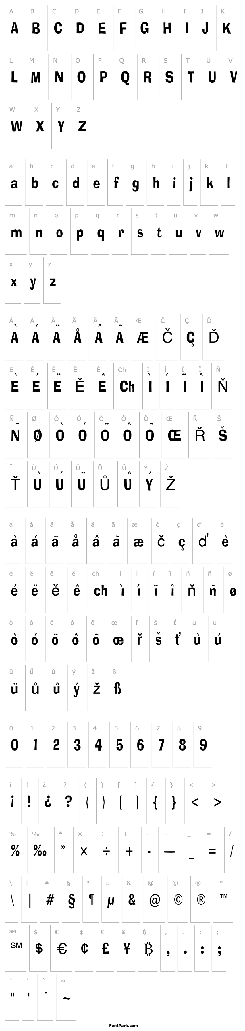 Overview Alor Narrow Condensed Normal