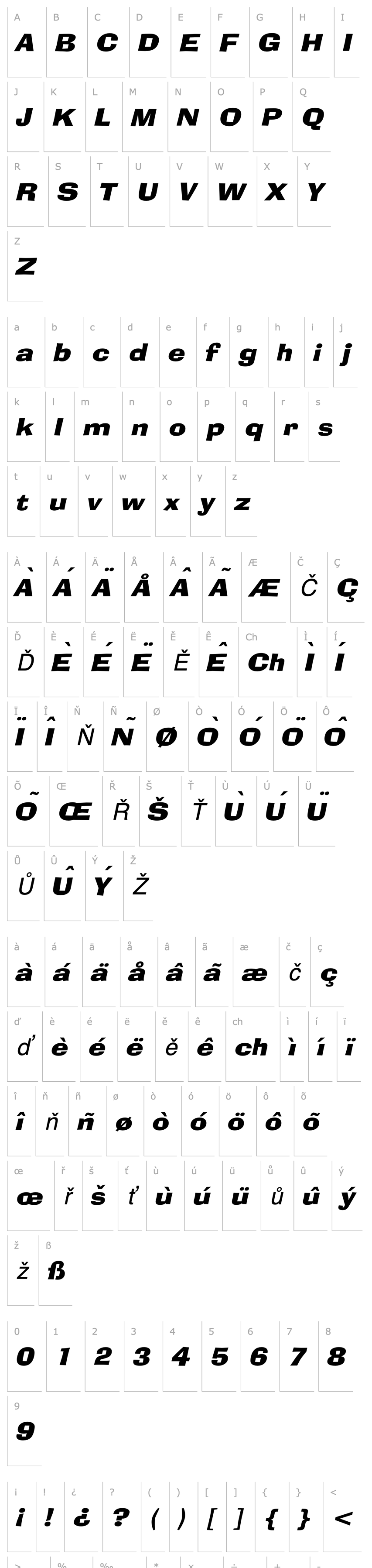 Overview Alor Wide Italic