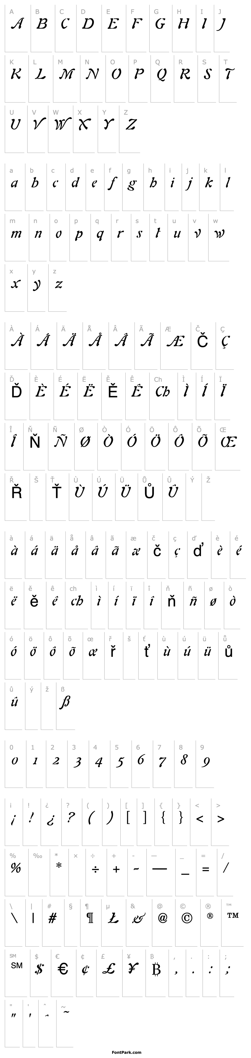 Overview Alouette Italic Normal