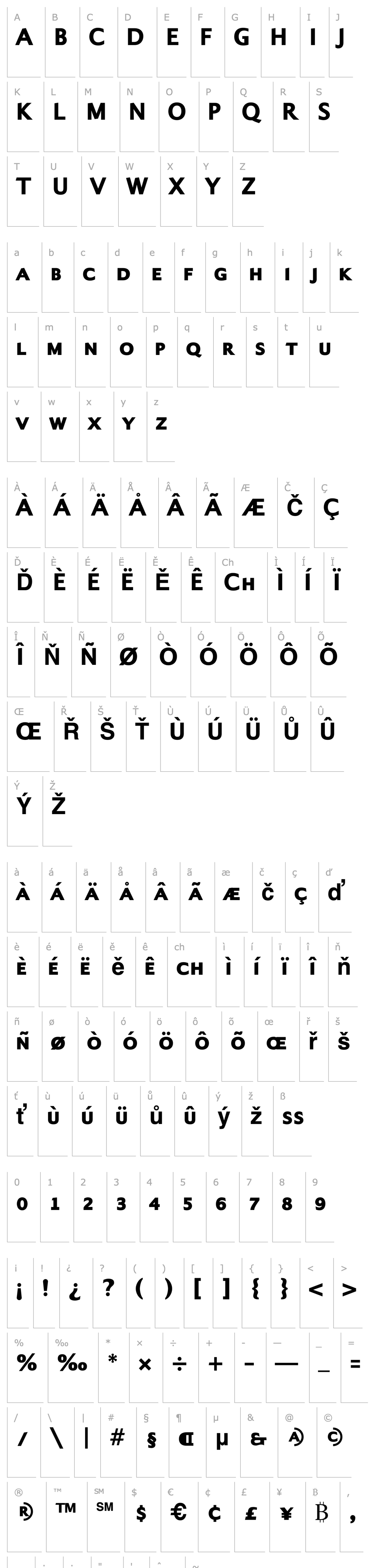 Overview Alphabet4-BoldSmallCaps