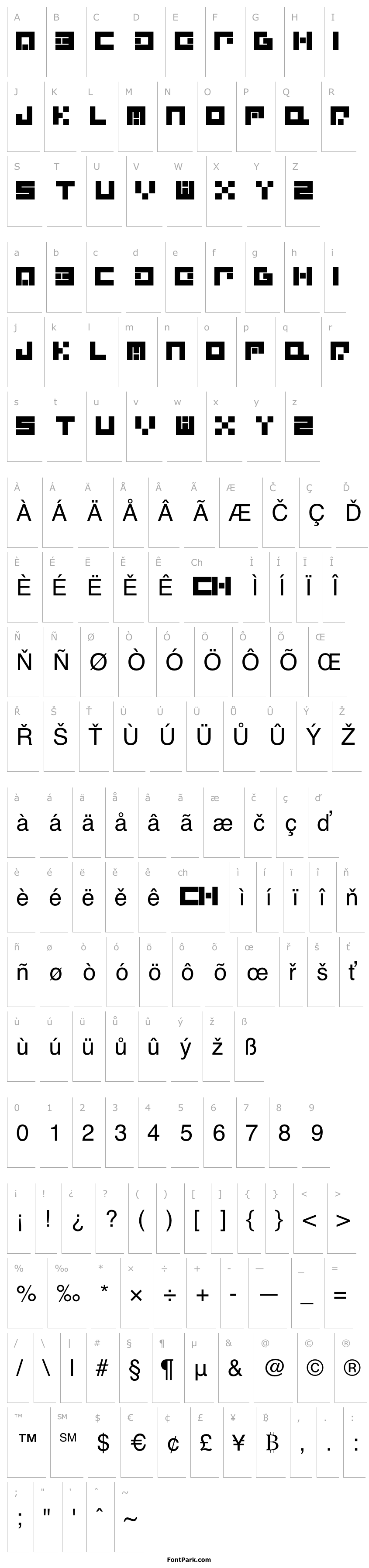 Overview AlphaQuantumGlyphset-Regular