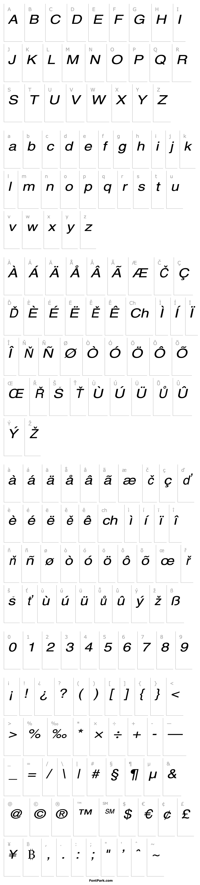 Overview Alps Wide Italic