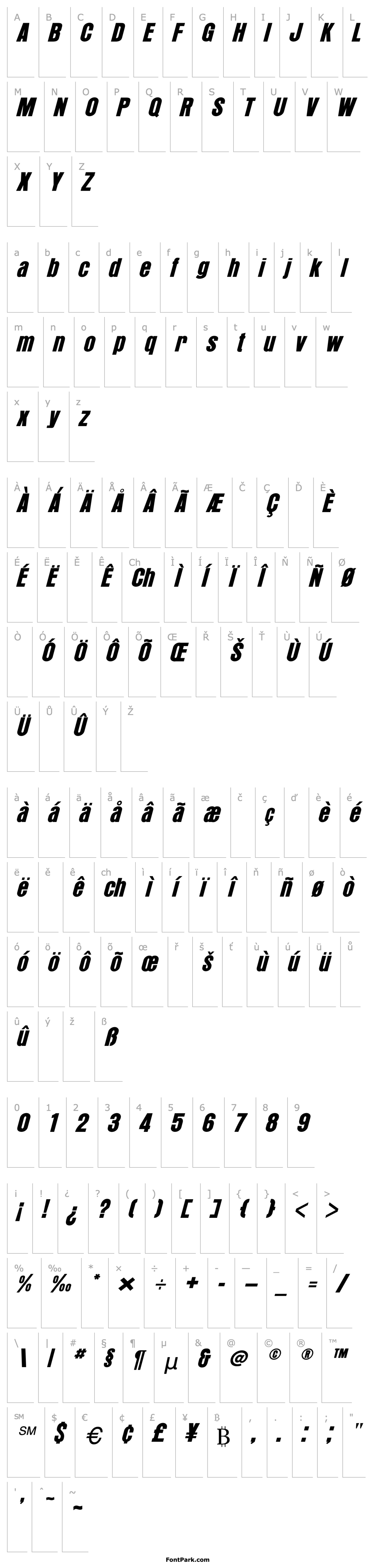 Overview Alrono Italic