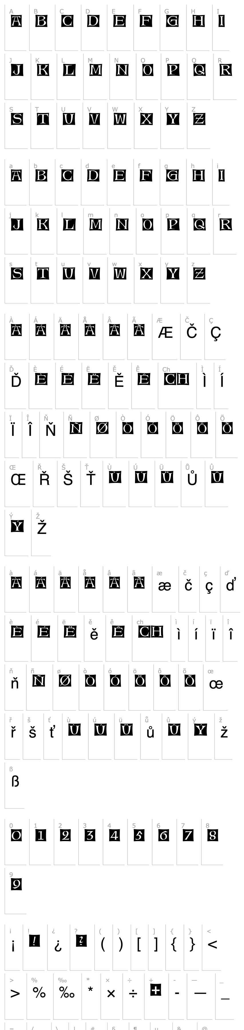 Overview Alte Caps