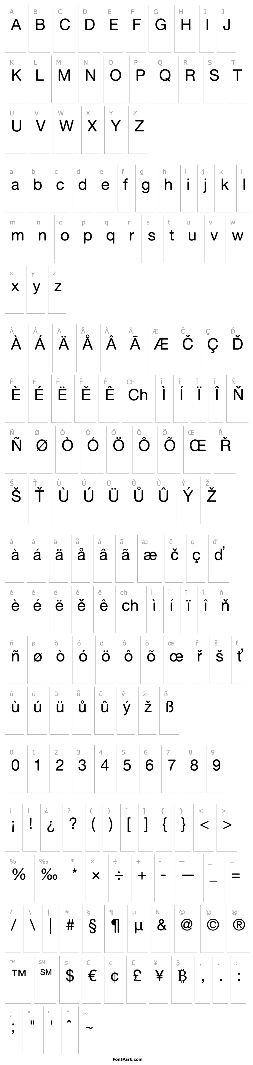 Overview Alte Haas Grotesk