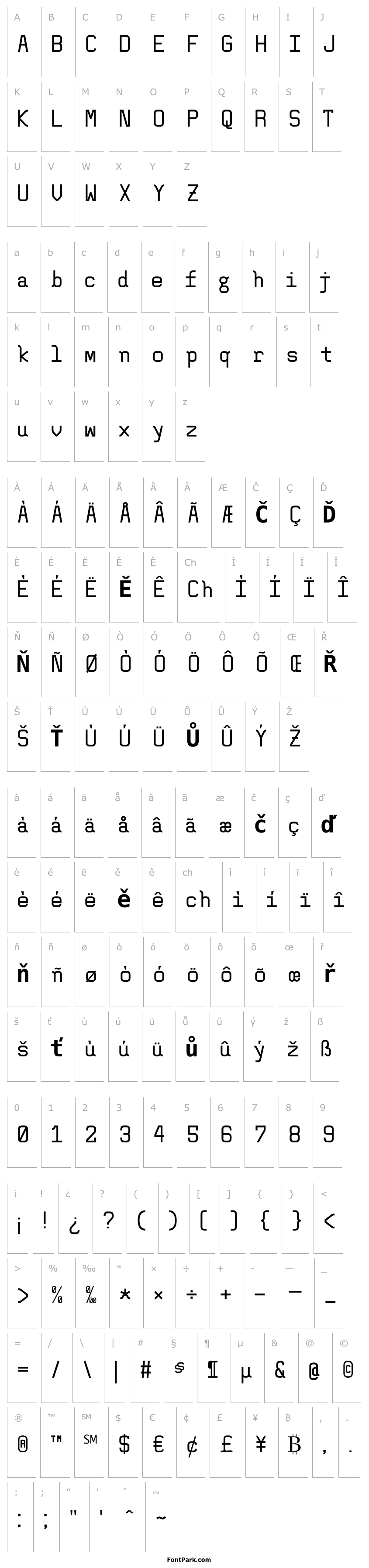 Overview AltMono-Bold