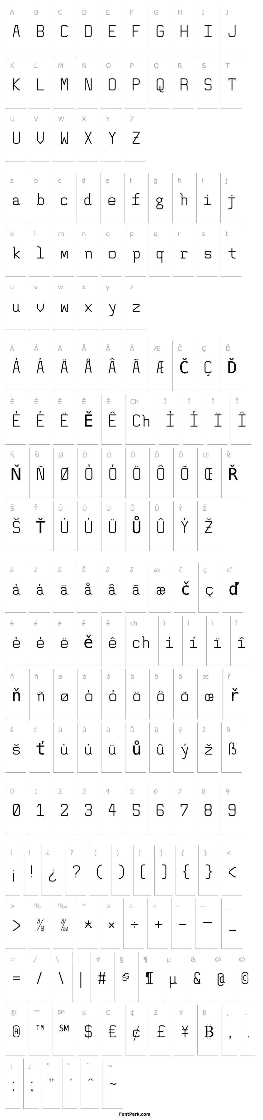 Overview AltMono-Regular