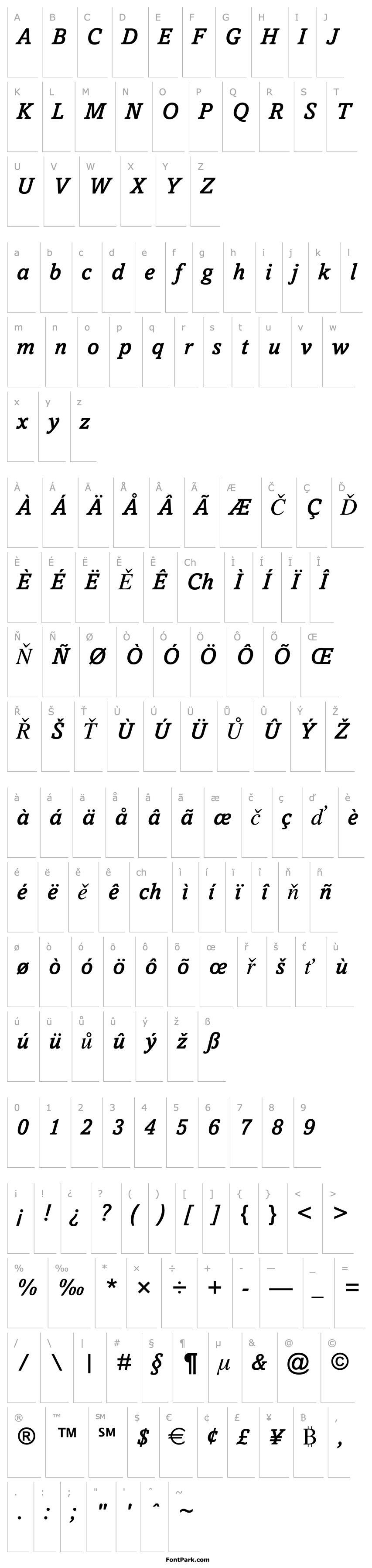 Overview Amasis MT Md Italic