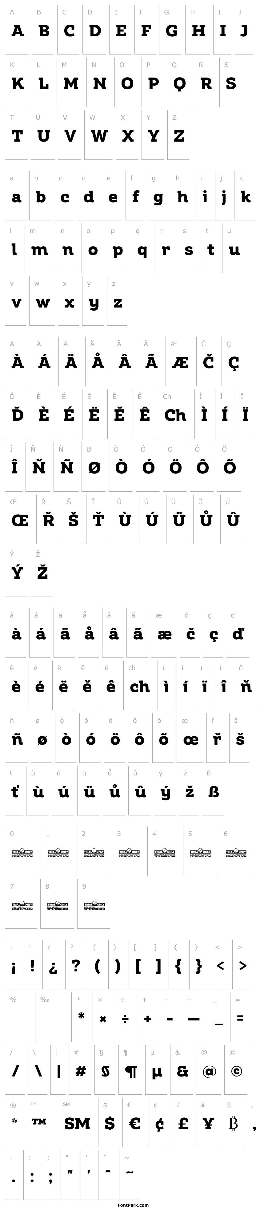 Overview Amazing Slab Trial Extrabold