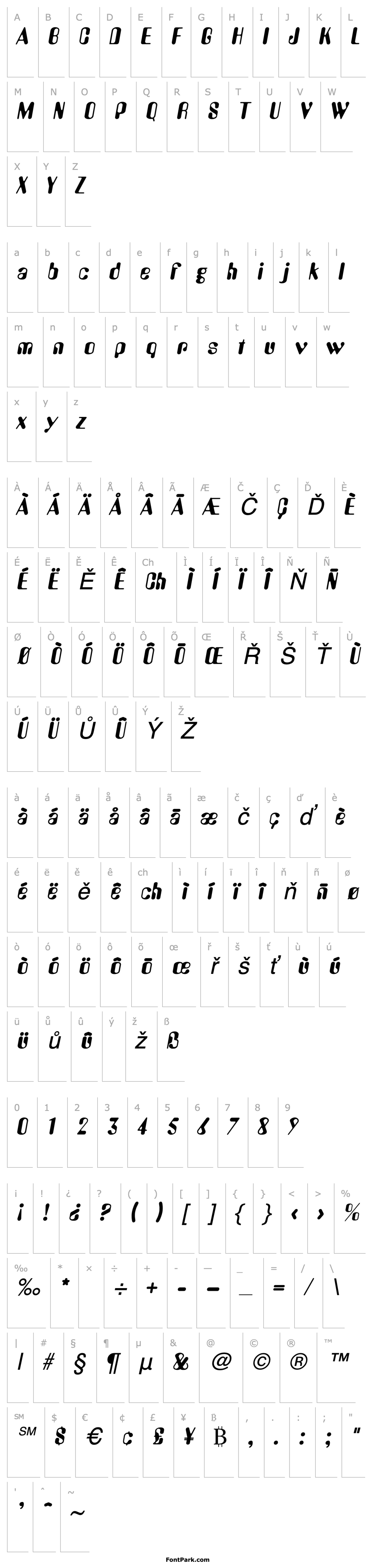 Přehled Amelia Italic