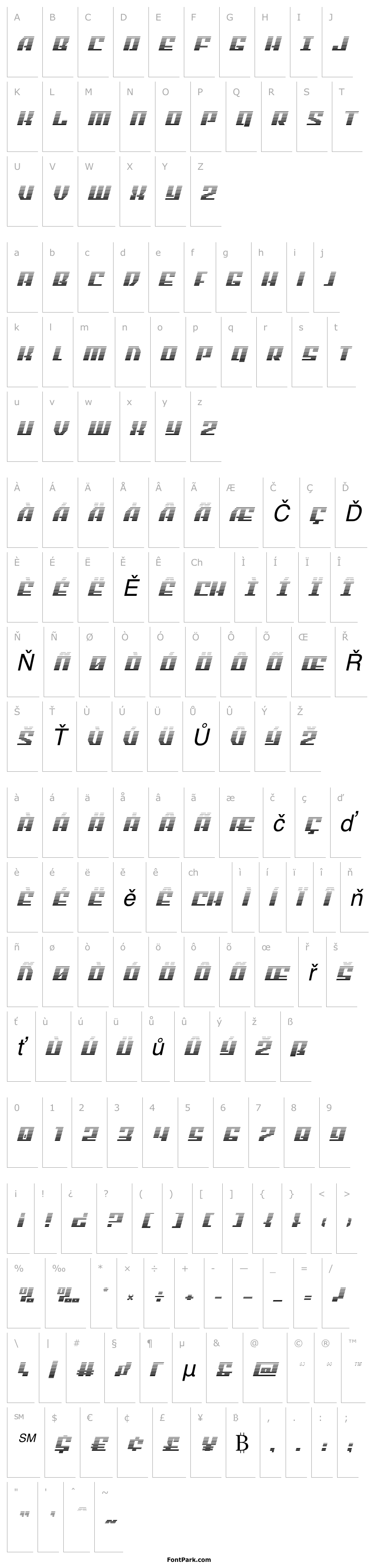 Overview American Grain Gradient Italic