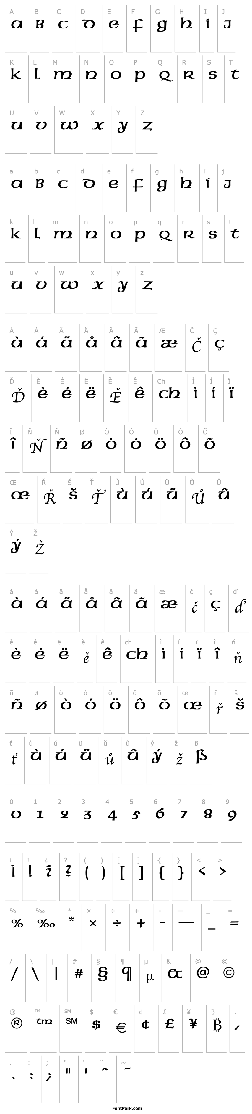 Přehled American Uncial