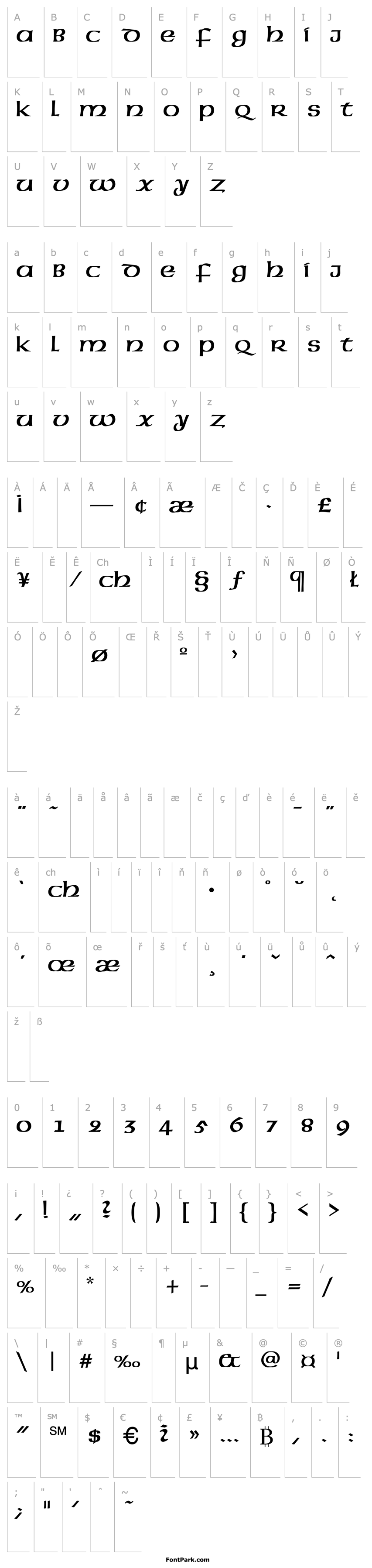 Overview American-Uncial-Normal