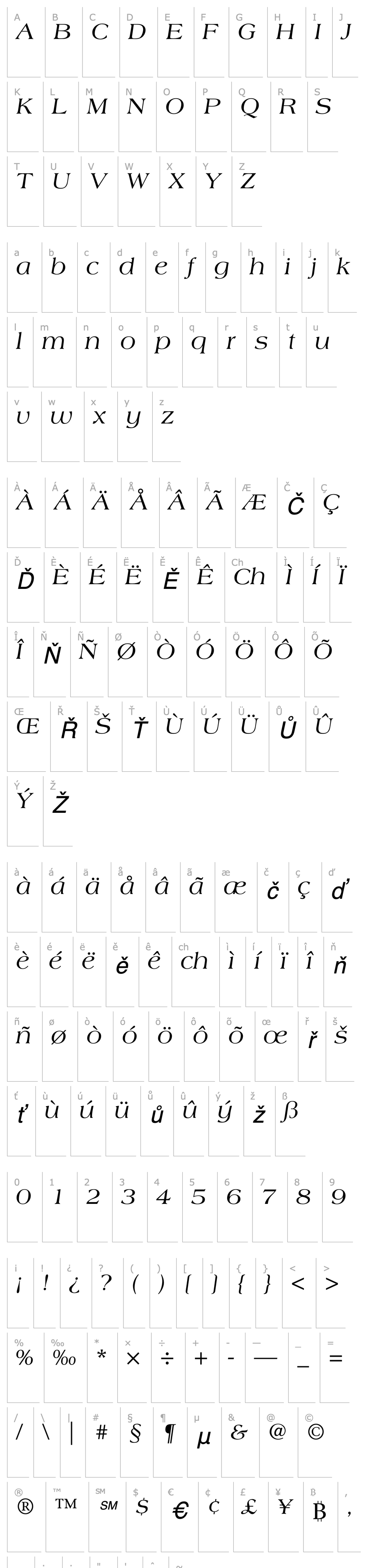 Overview Americana-Italic