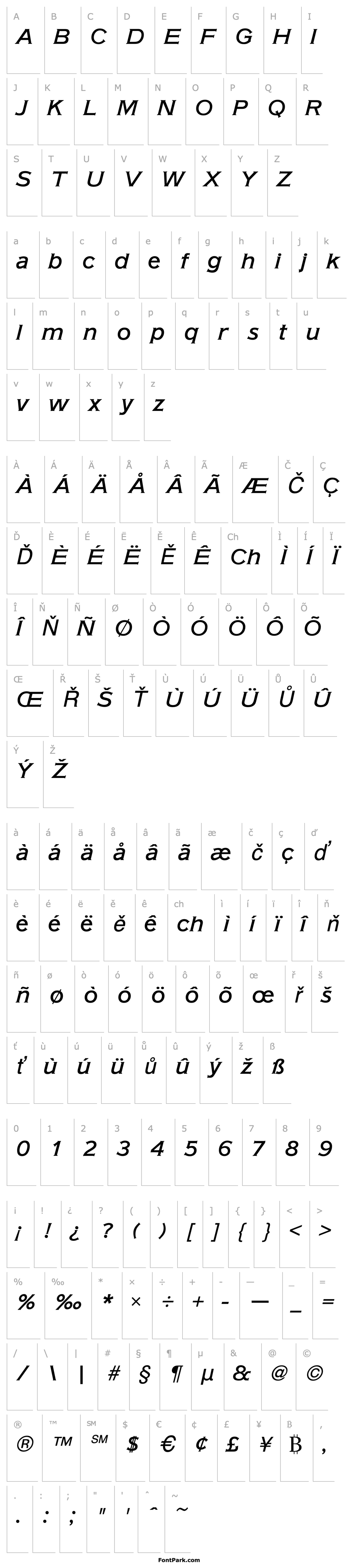 Přehled AmericanGotURWTMed Italic