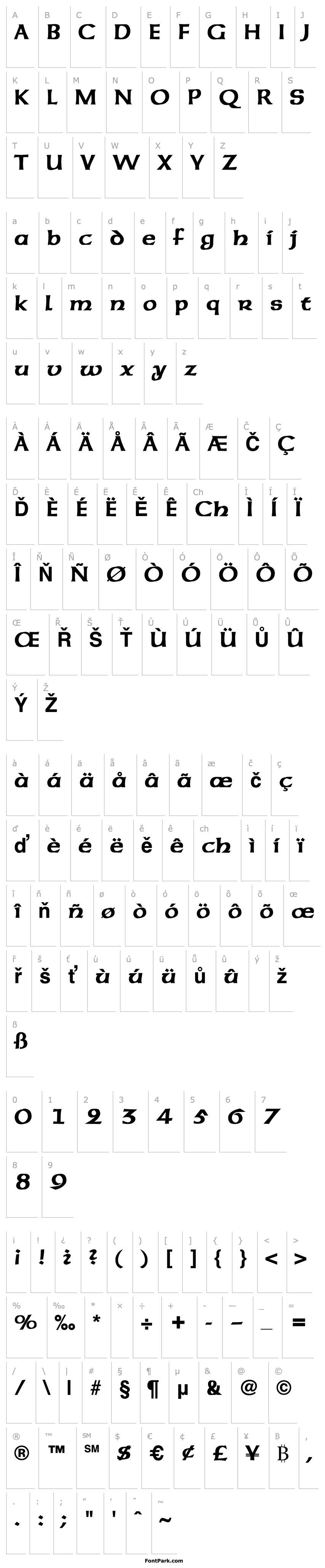 Overview AmericanUncial Bold