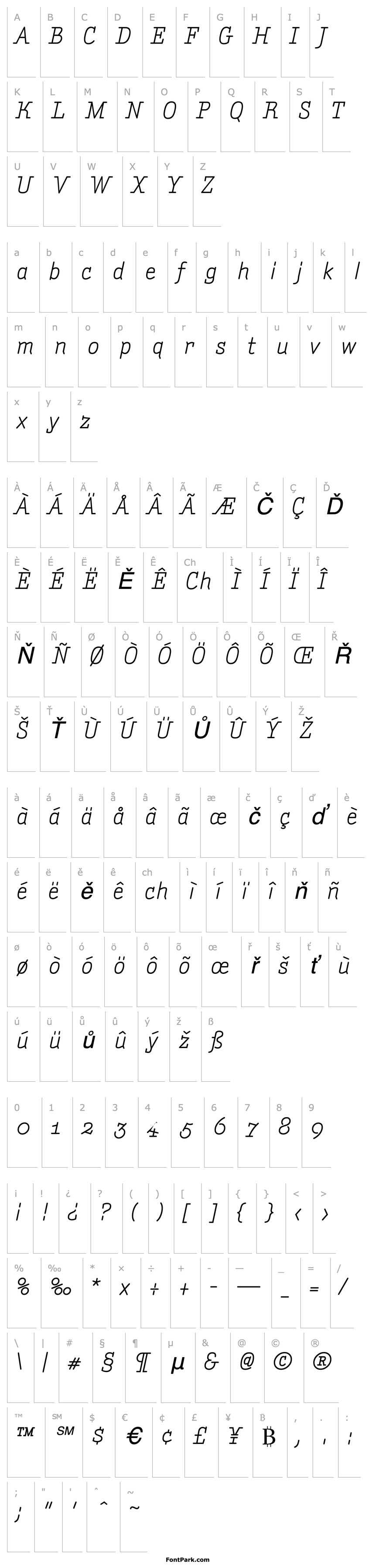 Přehled AmintaItalic