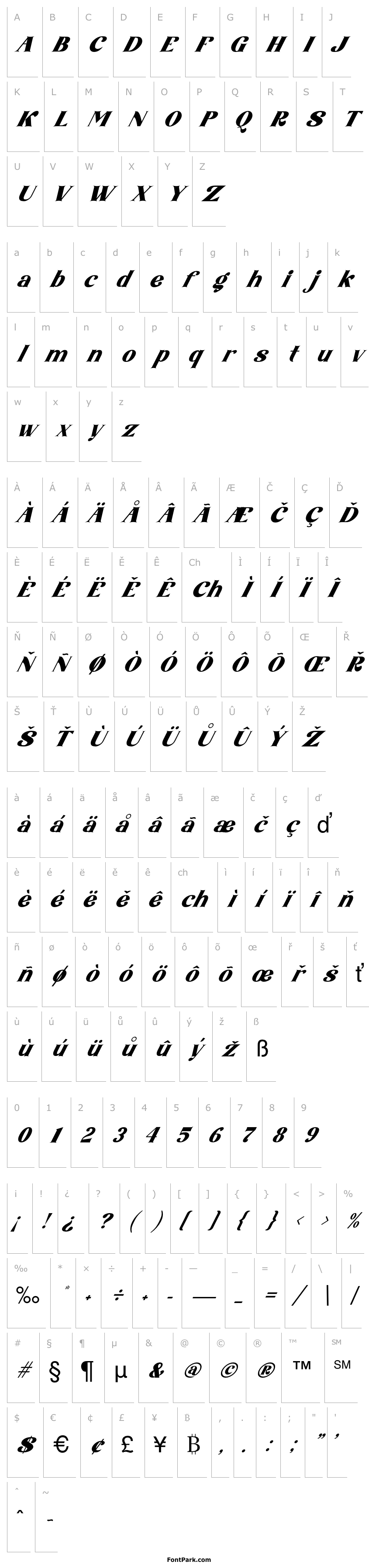 Overview AmoreKiena-Italic