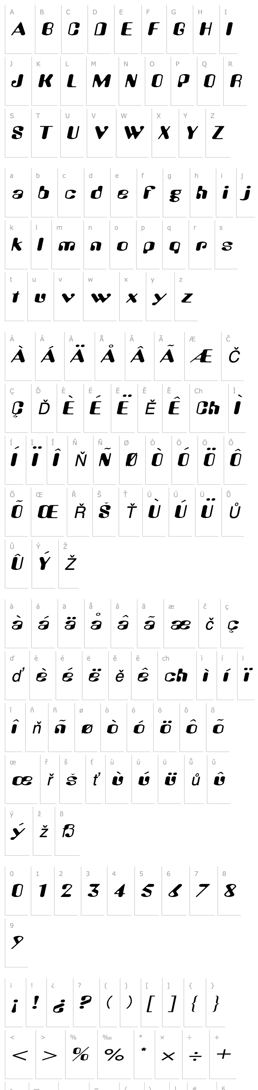 Overview Amos Extended Italic