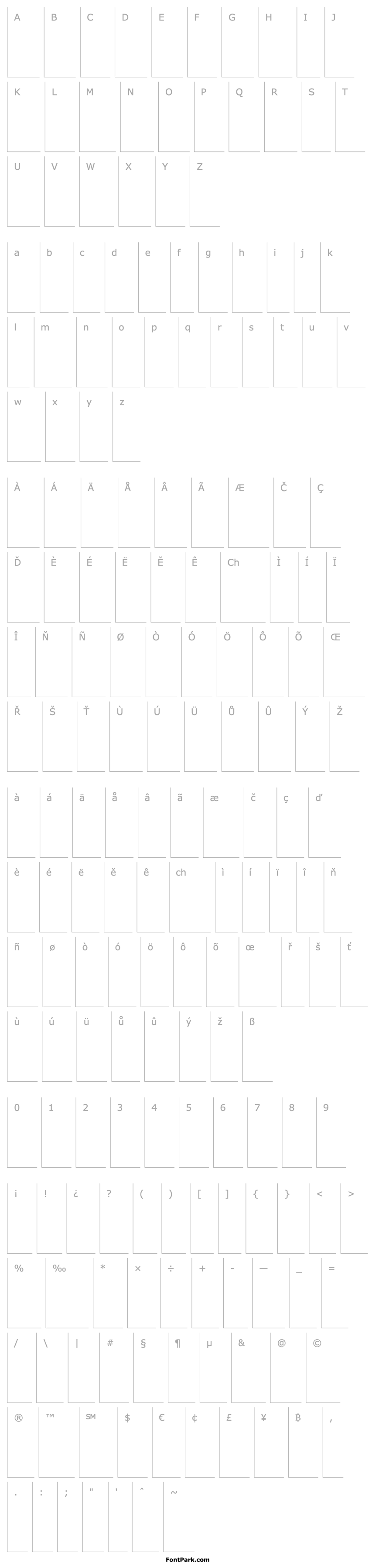 Overview AmTypewriterITC-Light