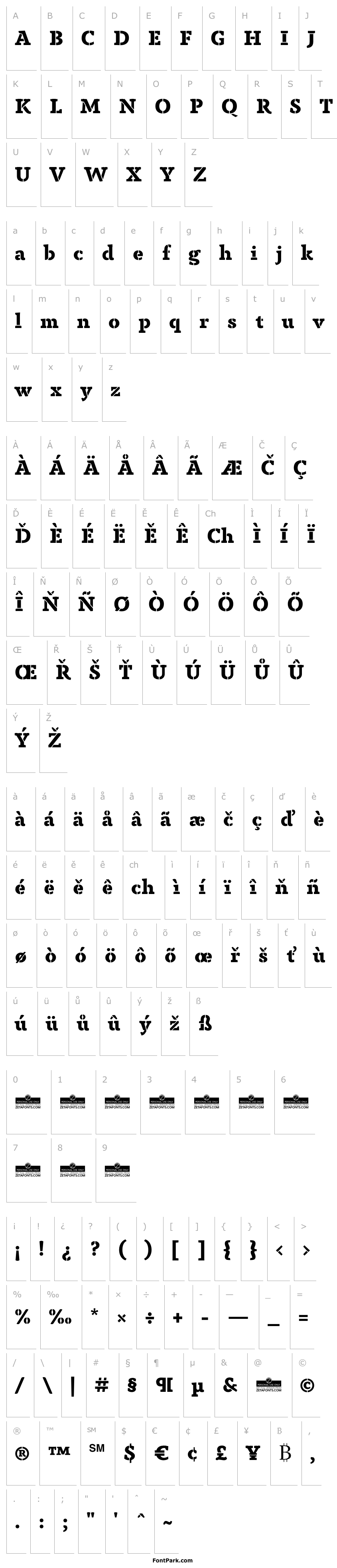 Overview Anaphora Stencil ExtraBold