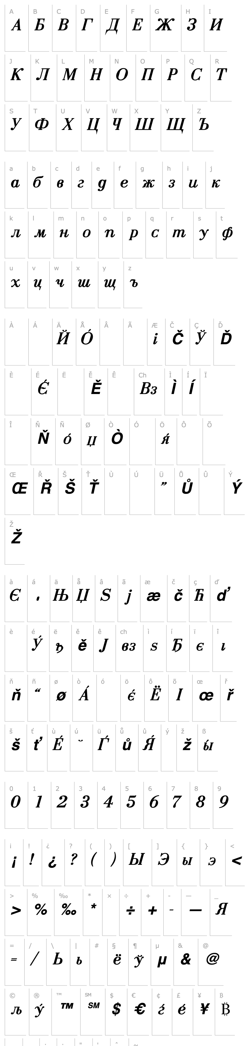 Přehled AnastasiaSSK Bold Italic