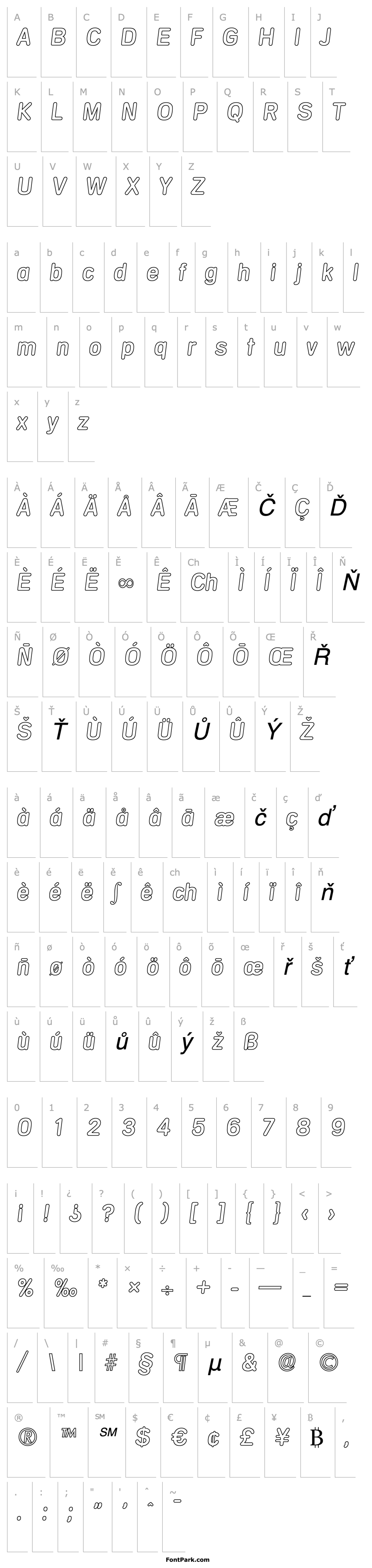 Overview AndreasBeckerOutline-Italic