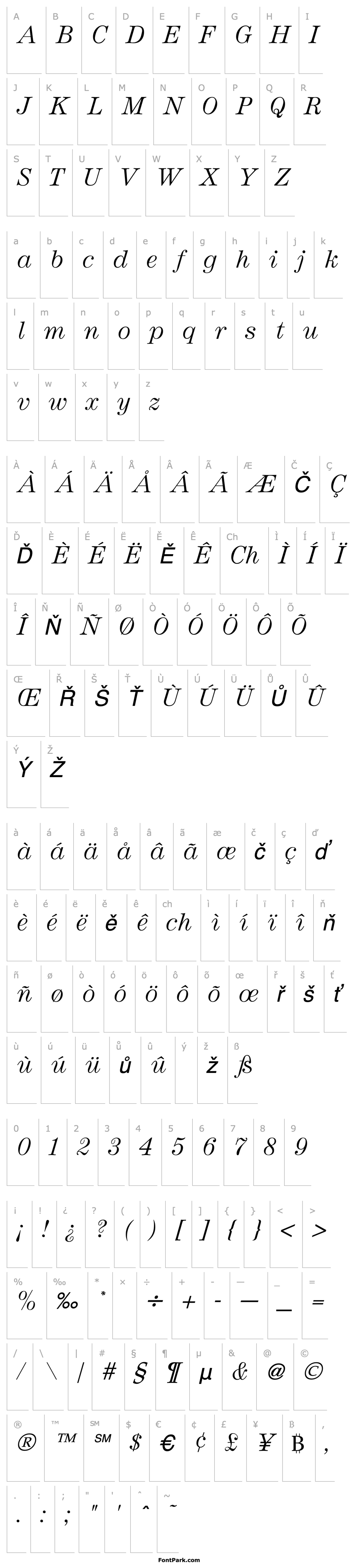 Overview Andrich Italic