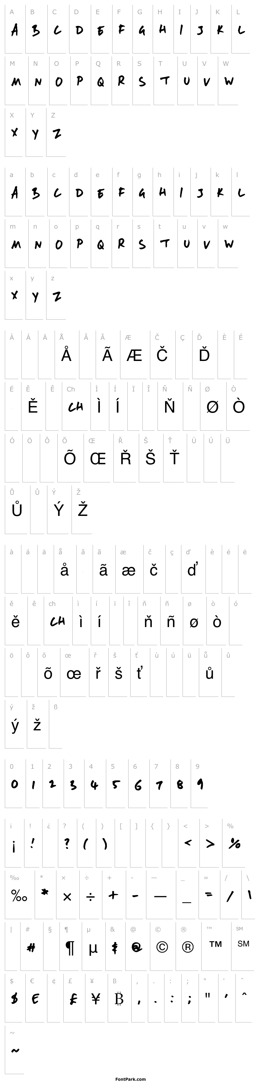 Overview AndyFont