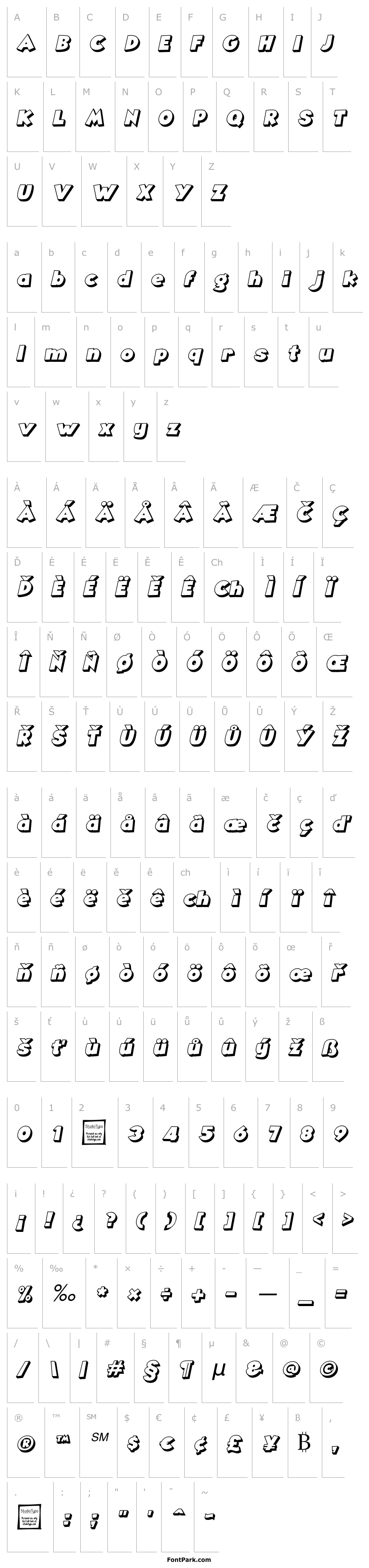 Overview Angella Outline Italic