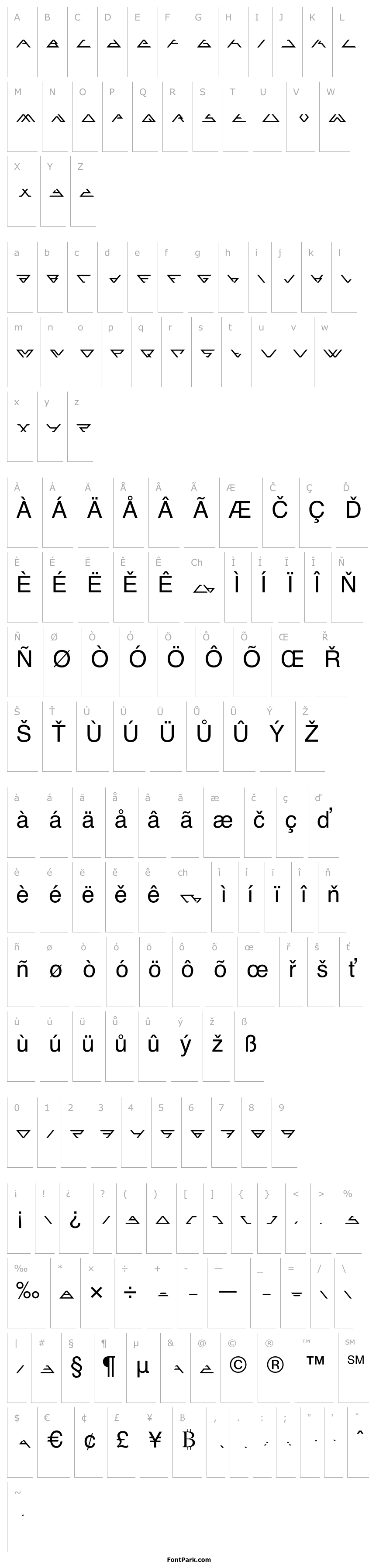 Angled Font | FontPark.com