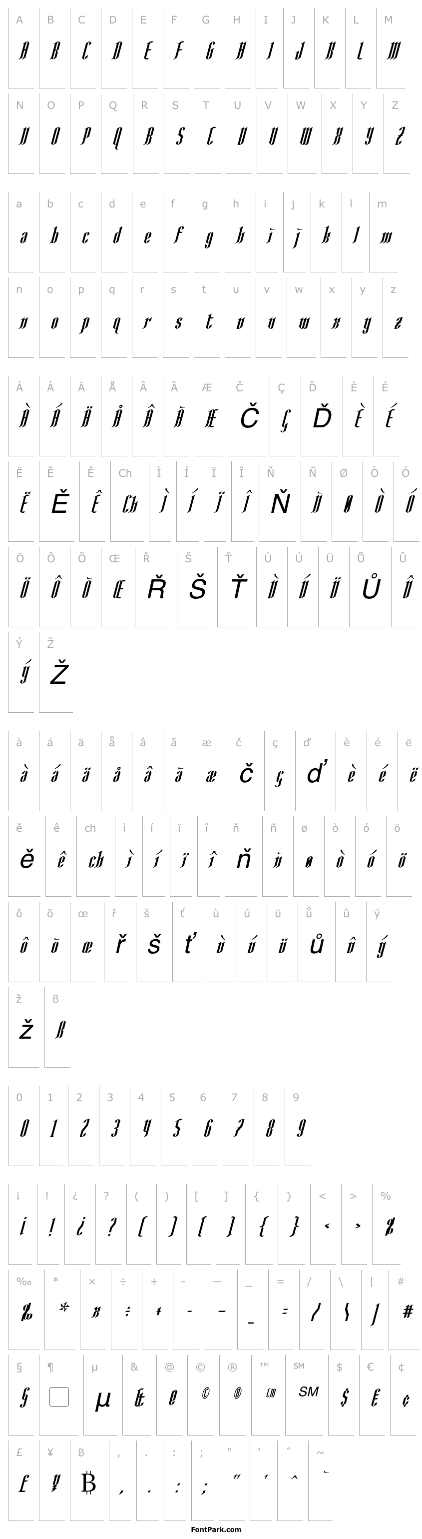 Overview AngloYsgarth Italic