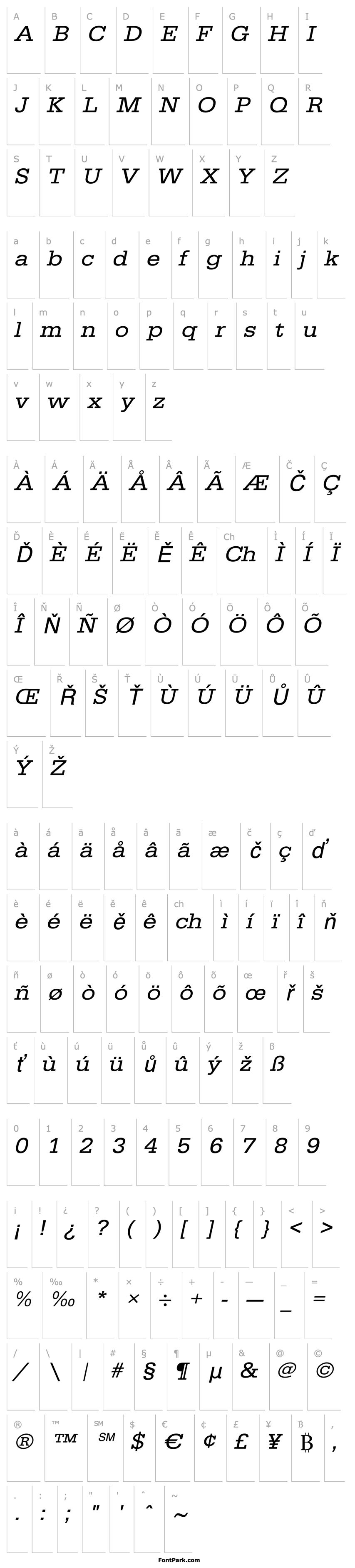 Přehled AnitaBeckerExtended Italic