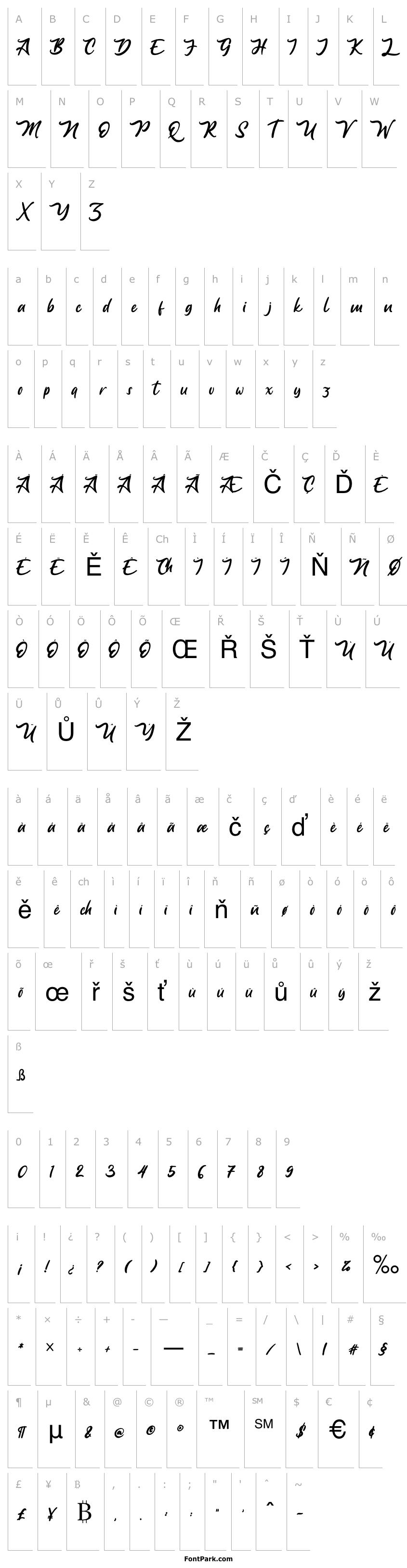 Přehled Anjelica Script