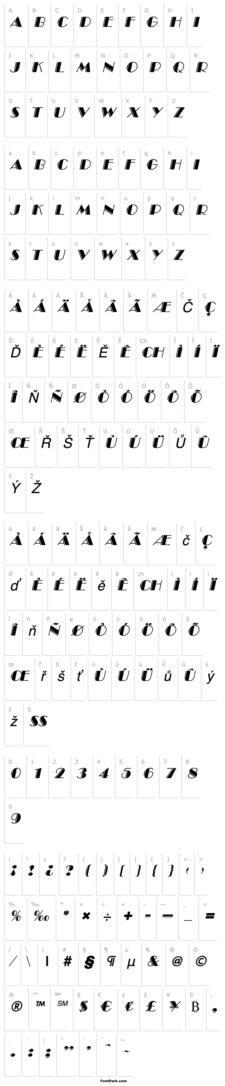 Overview AnnaBeckerEngraved Italic