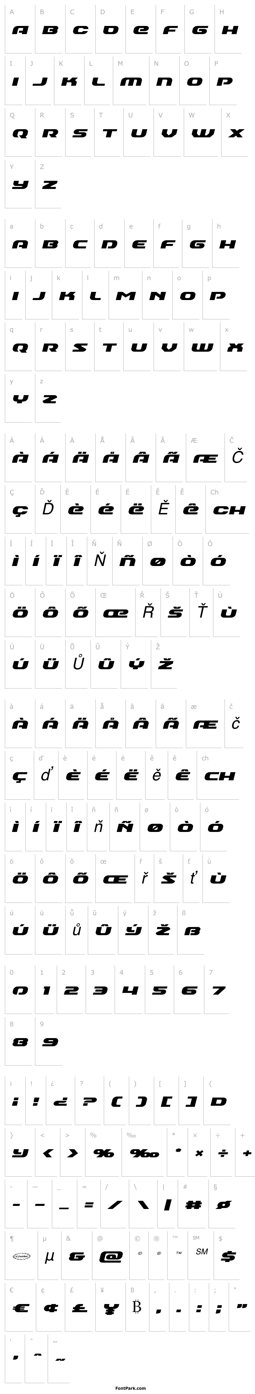 Přehled Annapolis Expanded Italic