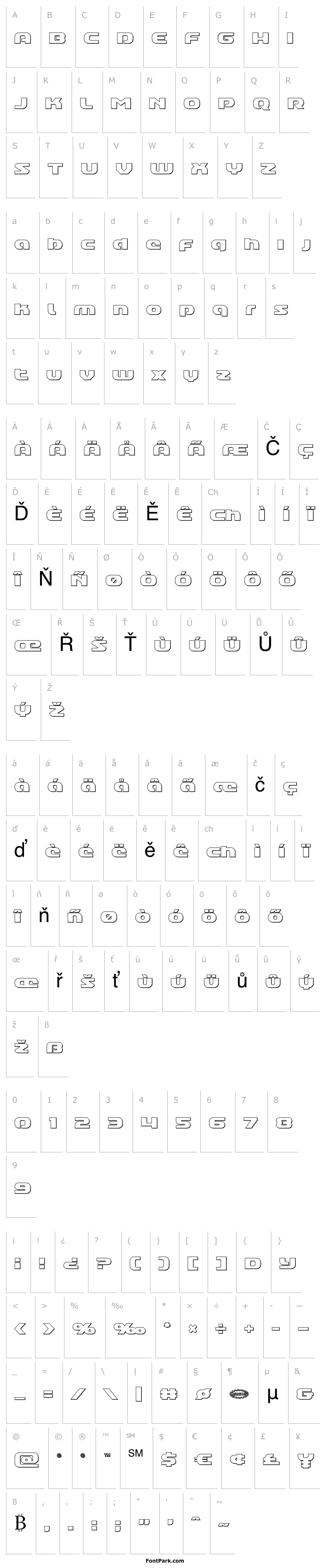 Přehled Annapolis Lower Case Outline