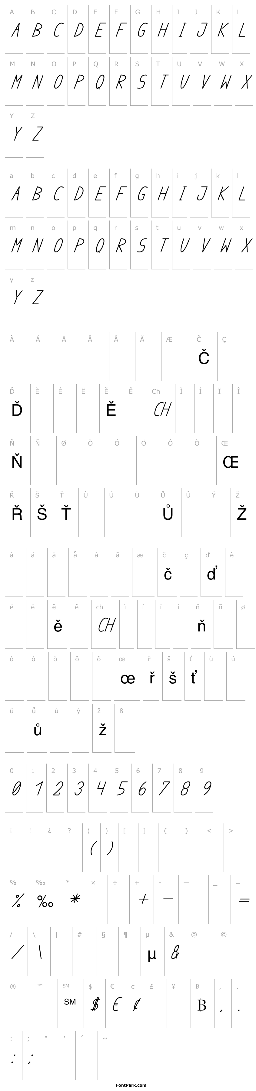Přehled anome ibul bold cursive