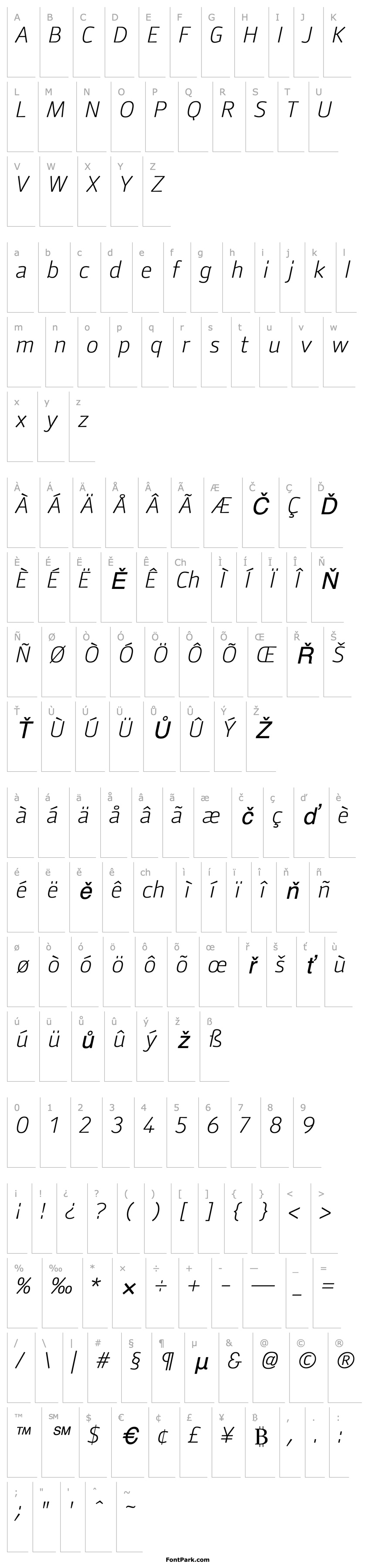 Přehled AnomolyLight Italic